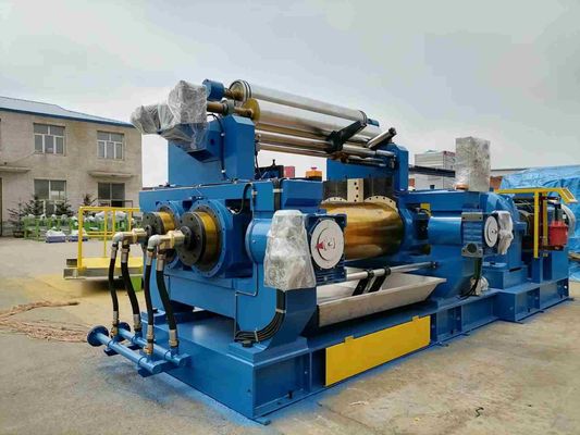 XK-550 রাবার মিক্সিং মিল মেশিন 110Kw ওপেন মিল রাবার মিক্সিং